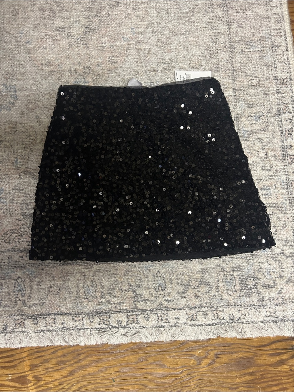GAP Kids Black Sequin Party Skirt